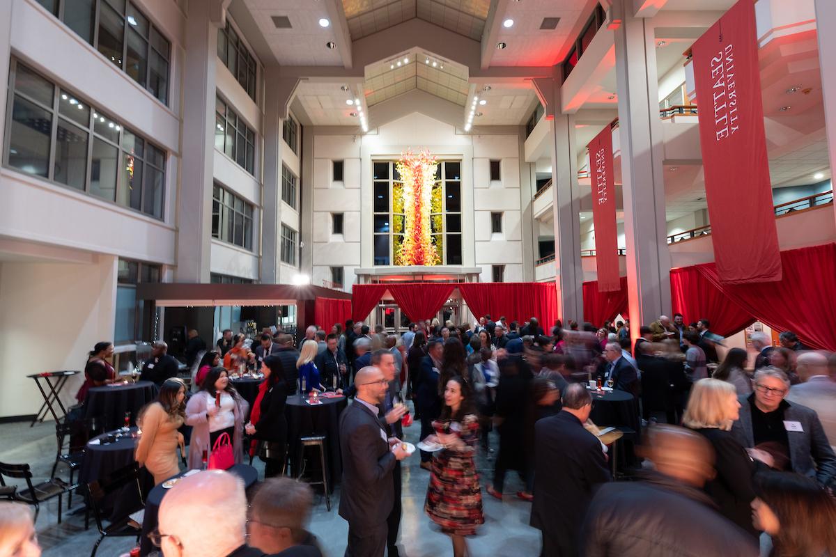 Alumni gathered in Albers Building